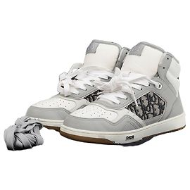 Dior Taille des baskets montantes Marron