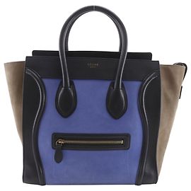 Céline Celine Luggage Mini Handtasche Braun Schwarz Blau
