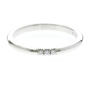 Autre Marque Tiffany Forever Ehering 3P Diamantband aus Platin Silber