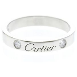 C de Cartier Ehering mit Diamanten Silber