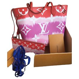 Sac Louis Vuitton Neverfull MM Esche Monogram Rouge Rose Rouge