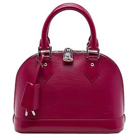 Sac Louis Vuitton Alma BB en cuir Epi rose Rose