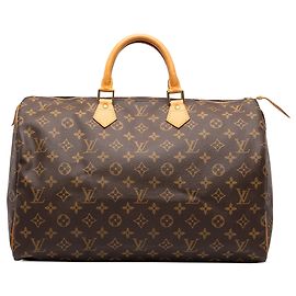 Borsa Boston Louis Vuitton Monogram Speedy 40 Marrone Marrone