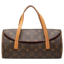 Brown Louis Vuitton Monogram Sonatine Handbag Brown