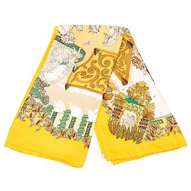Foulard di seta Multi Hermès Le Paradis du Roy 90 Multicolore