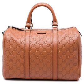 Borsa Boston Gucci Medium Guccissima Joy Marrone Marrone