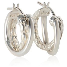 Autre Marque John Hardy Sterling Silver Essential Crossover Creolen Andere