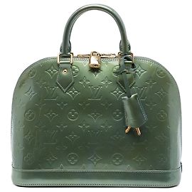Bolso Louis Vuitton Monogram Vernis Alma PM Verde Verde