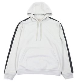 Hermès Hermes Run H Hoodie aus Baumwolle Braun Grau