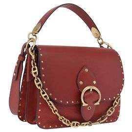 Coach Shoulder Bag Leather 3way Brown Gold Altro