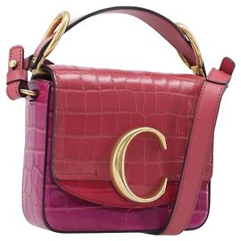 Chloé Sac à main Chloe en cuir 2way Pink Gold Autre