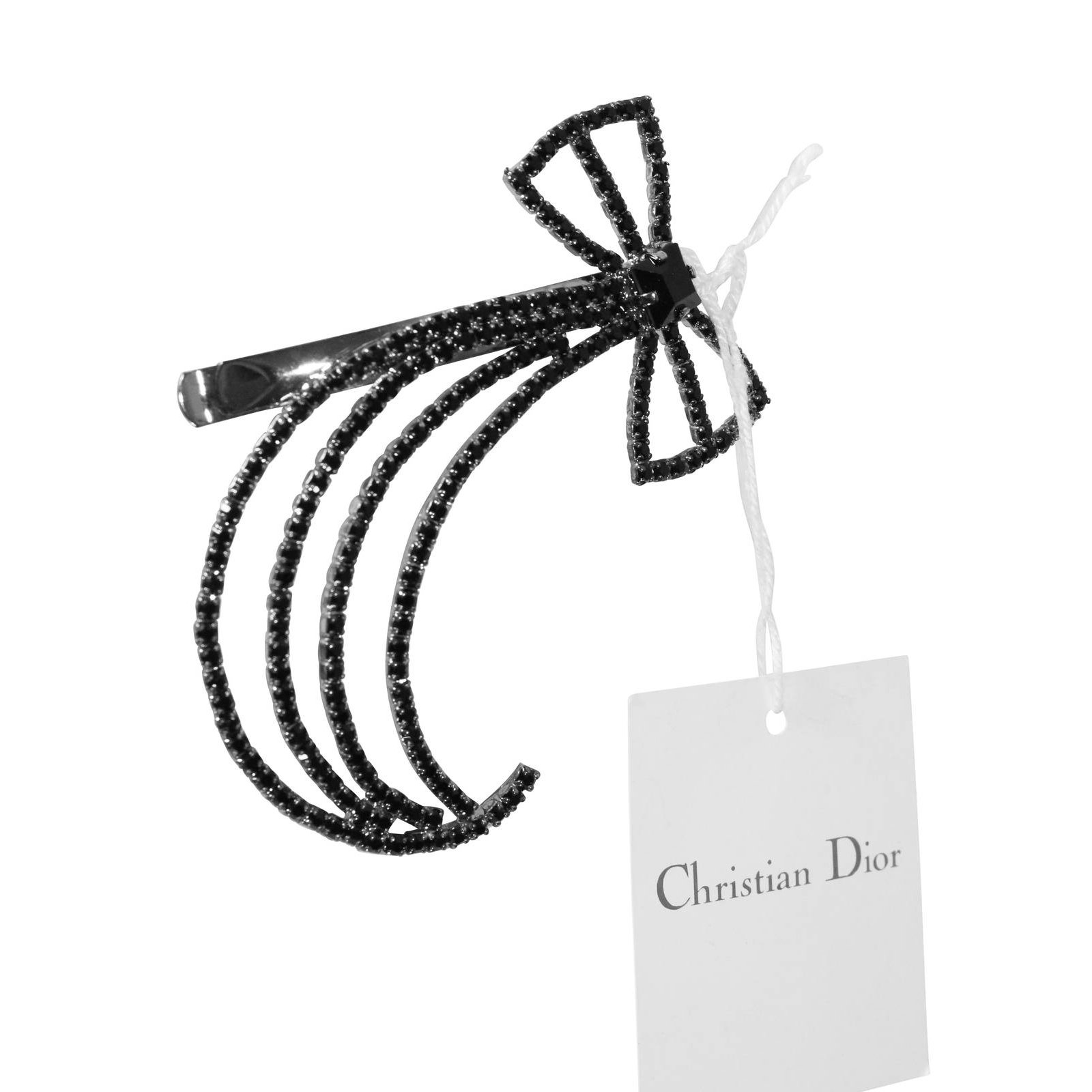 Dior - Authenticated Dior Oblique Hair Accessories - Metal Silver for Women, Never Worn