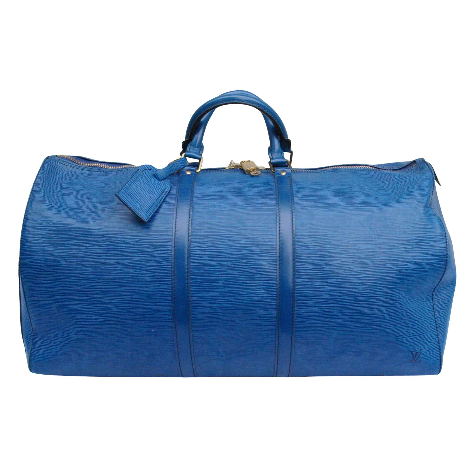 blue louis vuitton travel bag