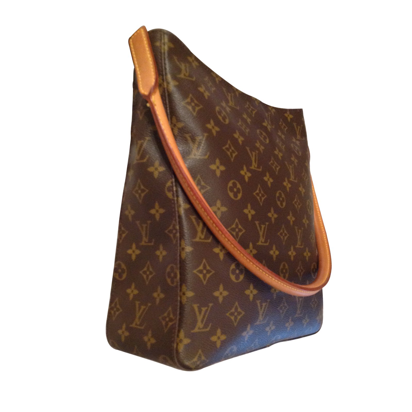 Looping leather handbag Louis Vuitton Brown in Leather - 31212866