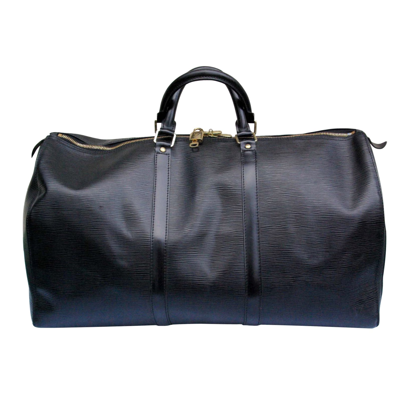 Patent leather travel bag Louis Vuitton Silver in Patent leather