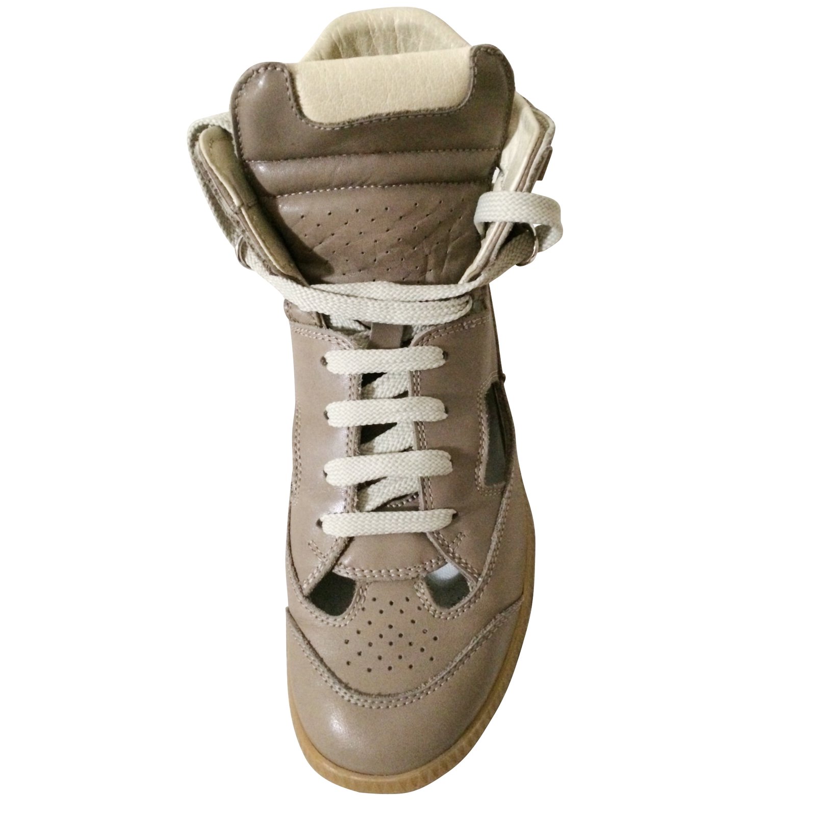 Maison Martin Margiela Sneakers Cream Leather ref.7996 - Joli Closet