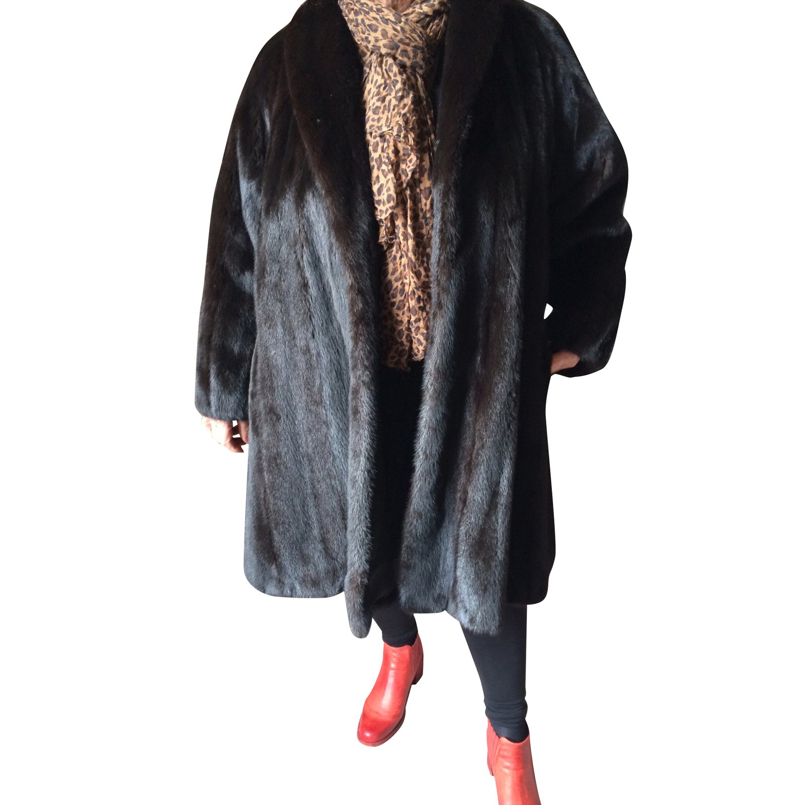 Sprung freres black hot sale lambskin coat