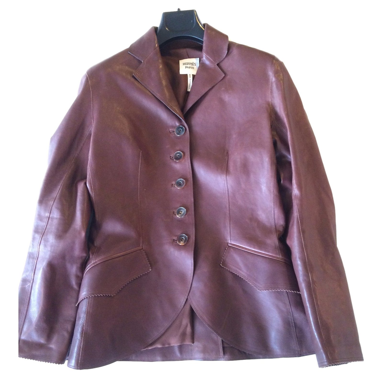 Hermès Jackets Brown Leather ref.9250 - Joli Closet