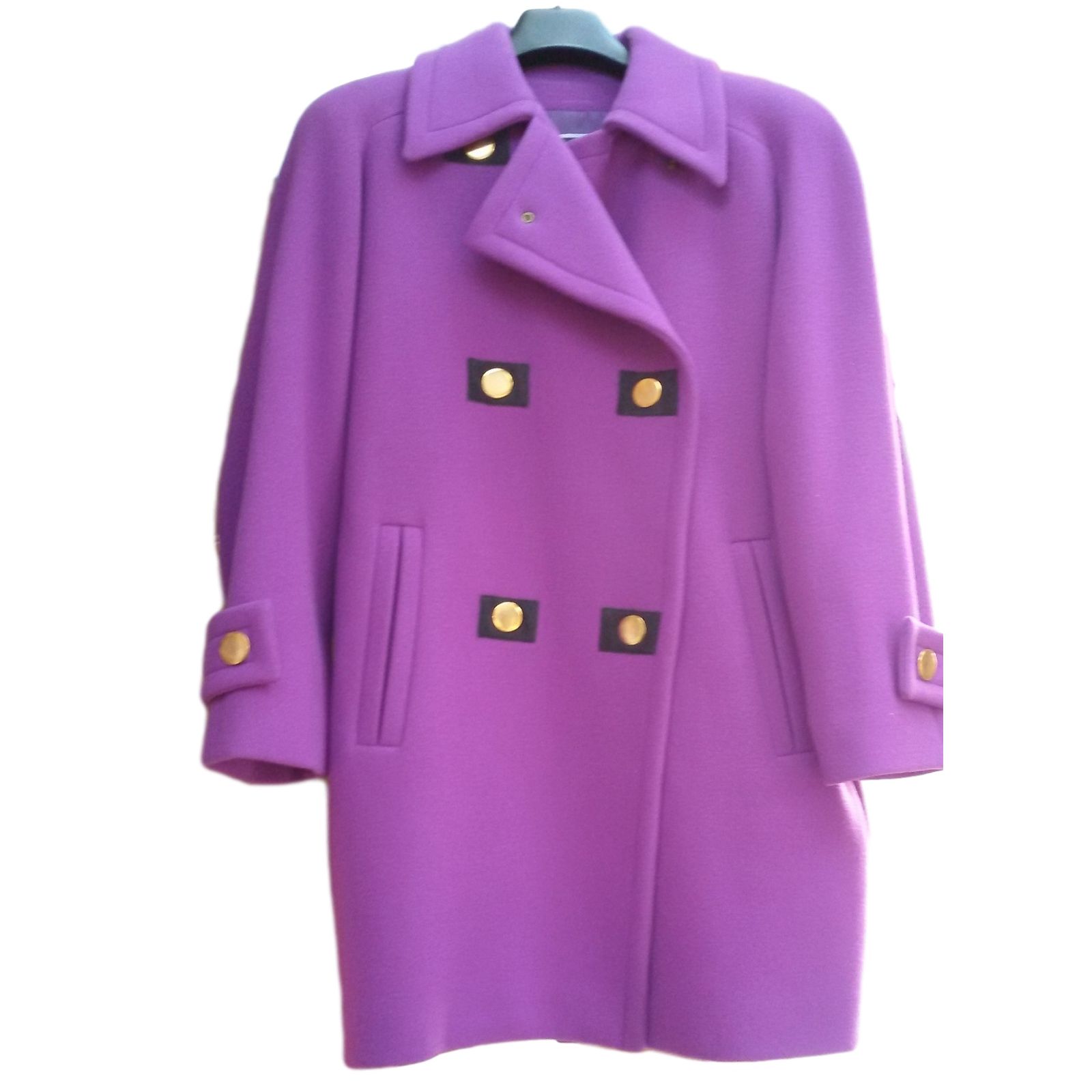 Manteau Vintage Guy Laroche Années 70 - Pure Laine Française - Taille M Crème - Déstructuré