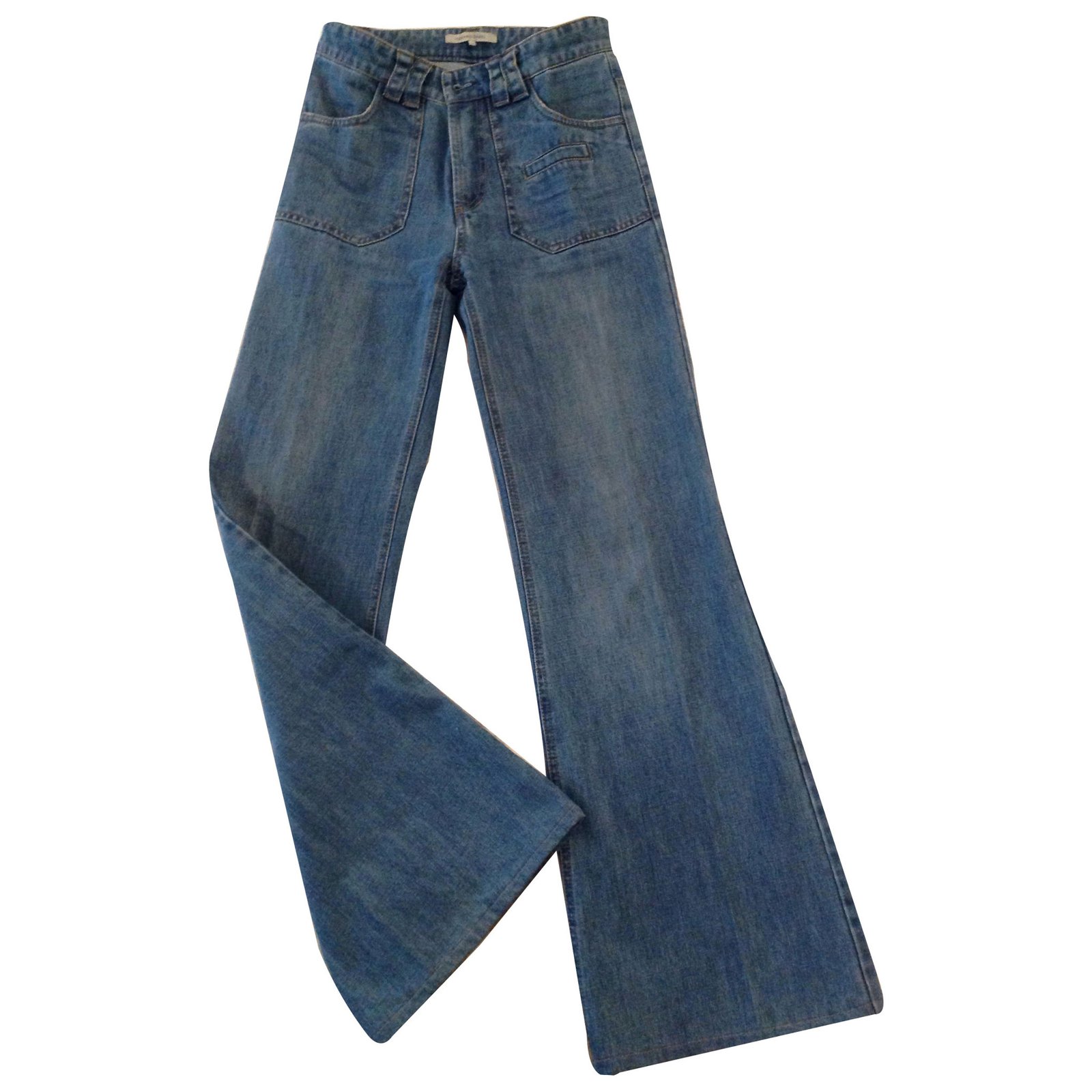 Jeans Blue Cotton ref.13054 - Joli Closet