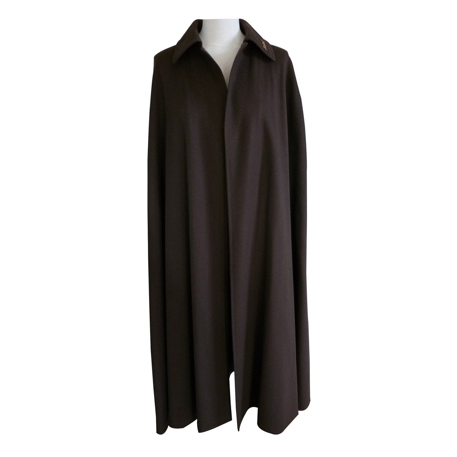 saint laurent wool cape