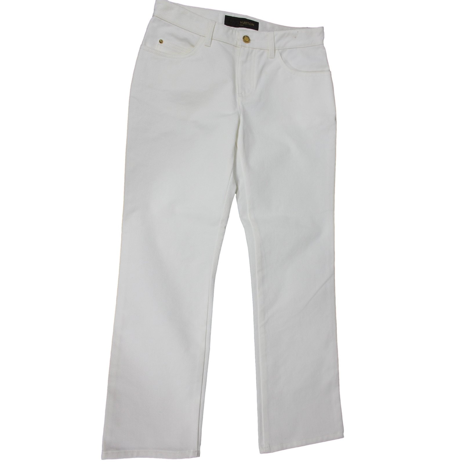 Louis Vuitton Pants, leggings White Cotton ref.13419 - Joli Closet