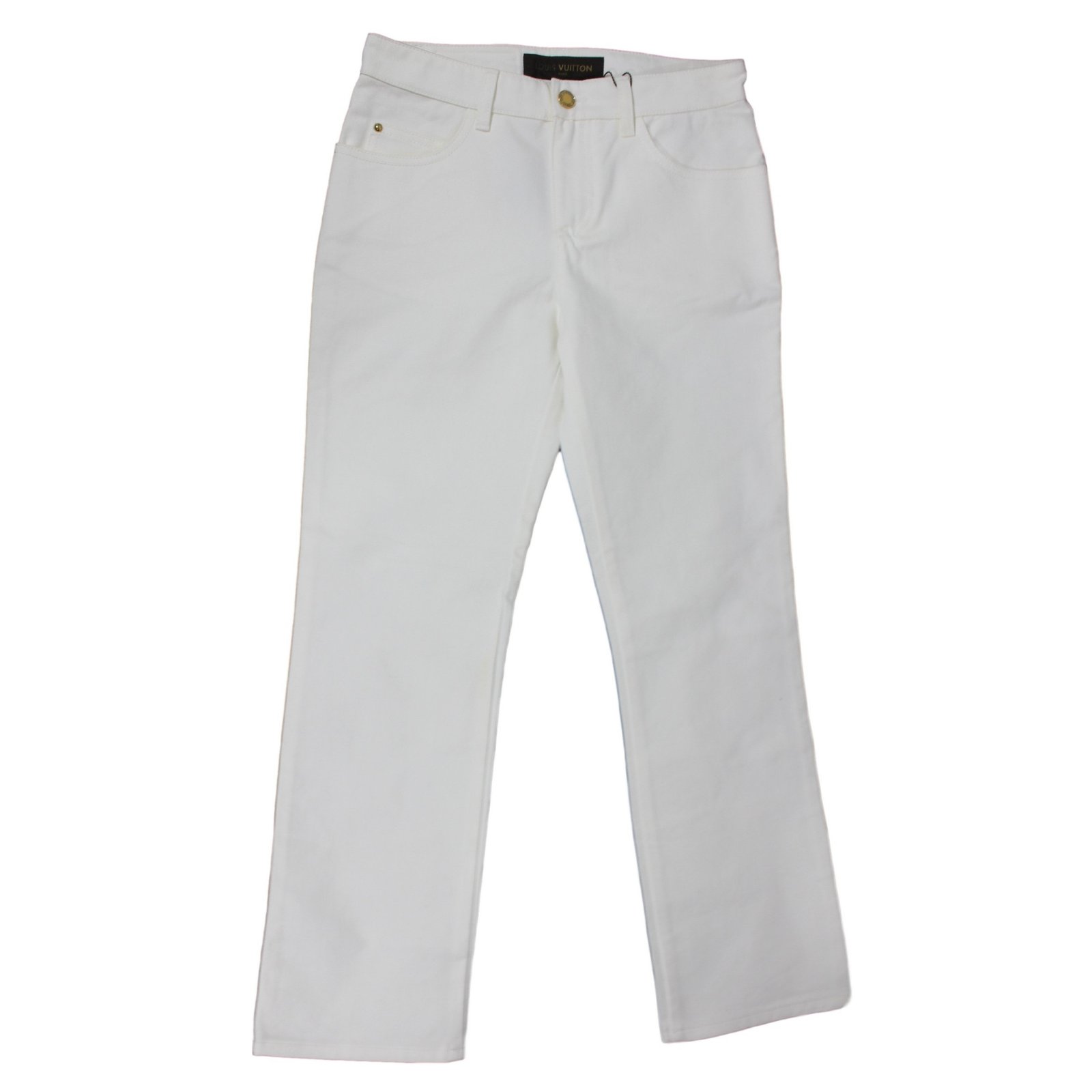Louis Vuitton Pants, leggings White Cotton ref.13421 - Joli Closet