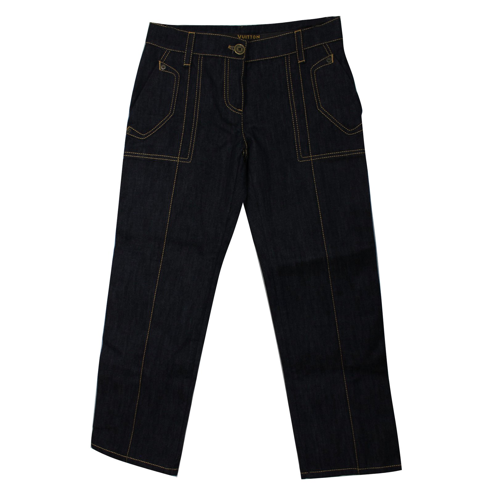 Louis Vuitton Pants, leggings Blue Denim ref.13422 - Joli Closet