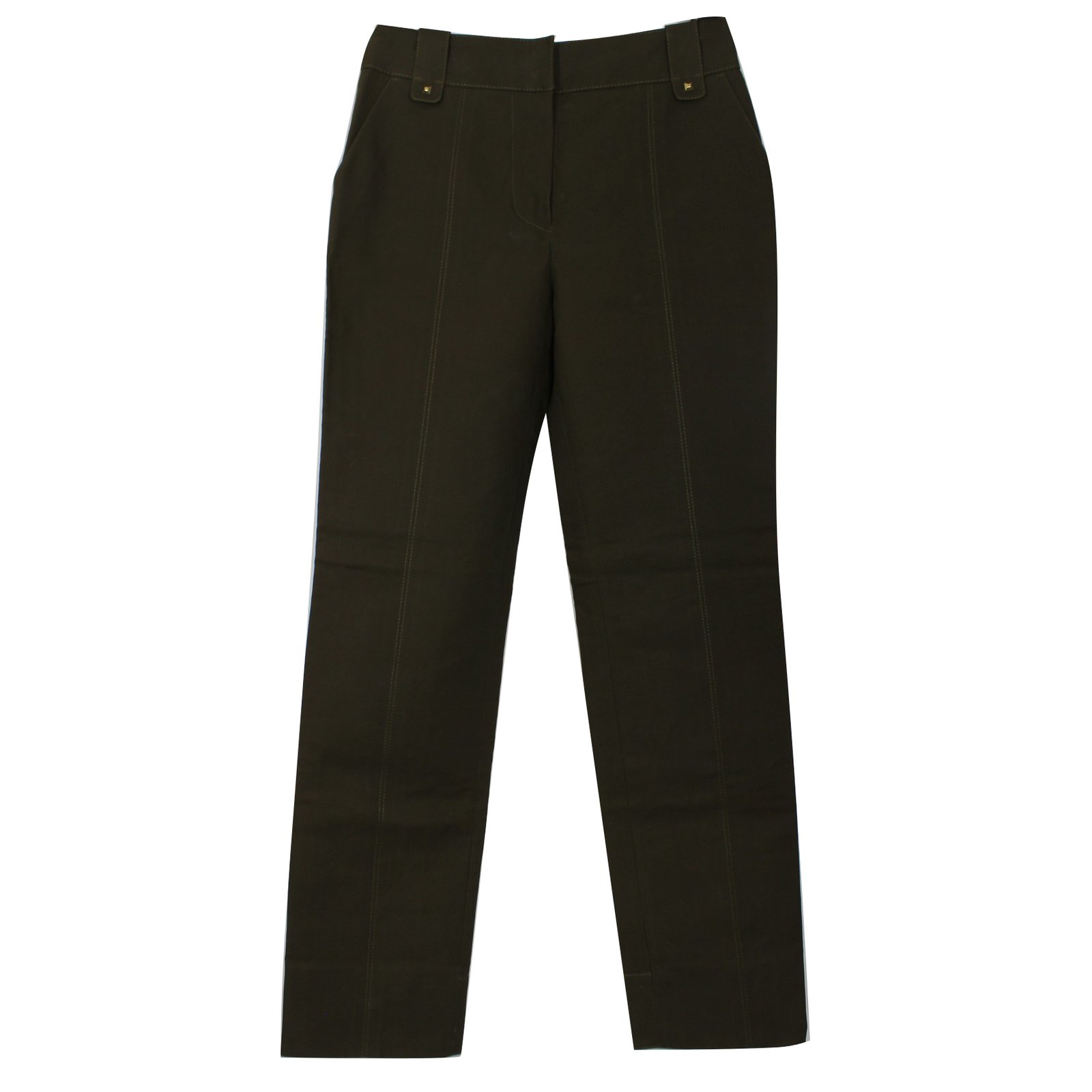 Louis Vuitton Pants, leggings Khaki Cotton ref.13685 - Joli Closet