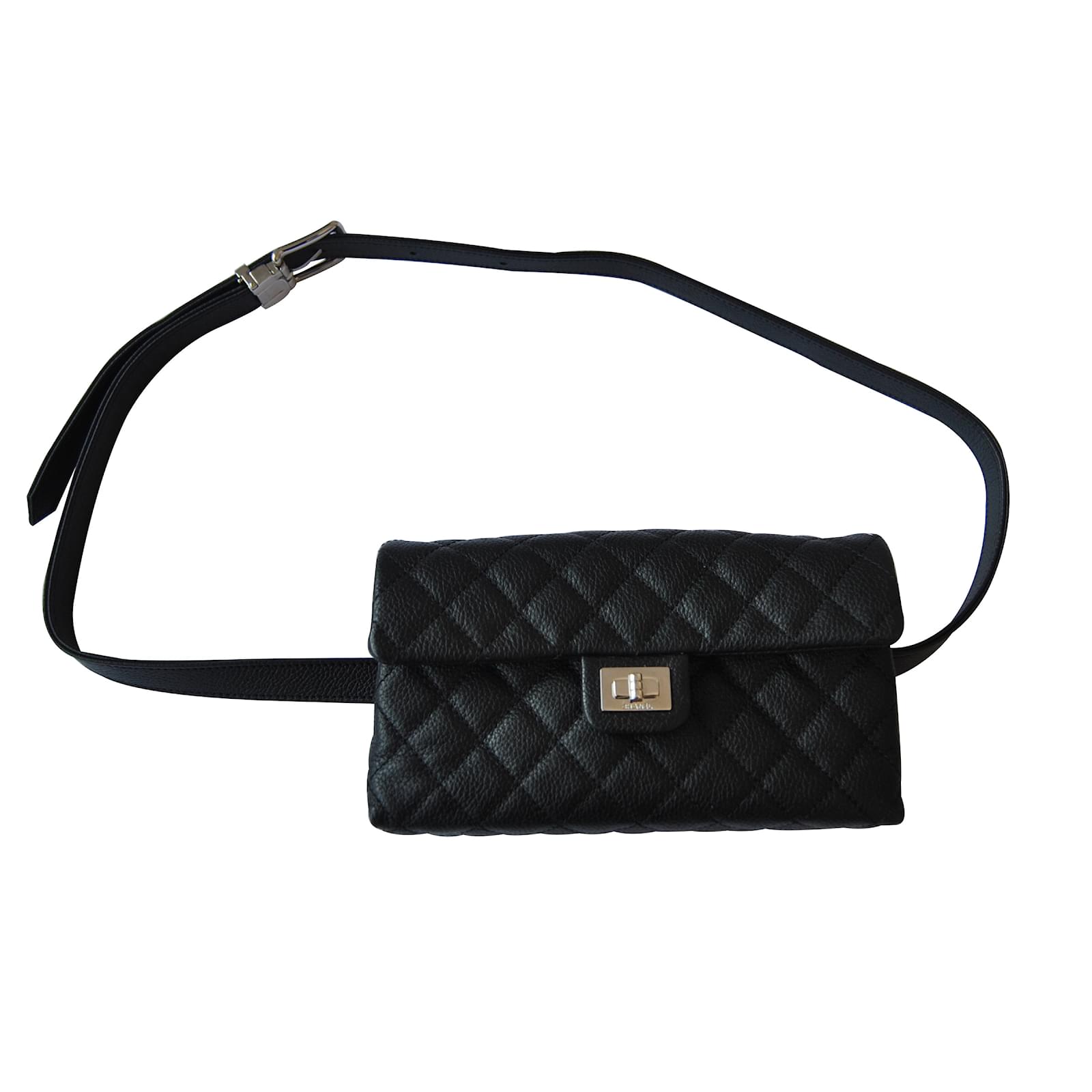 Chanel Clutch bags Black Leather ref.14081 Joli Closet