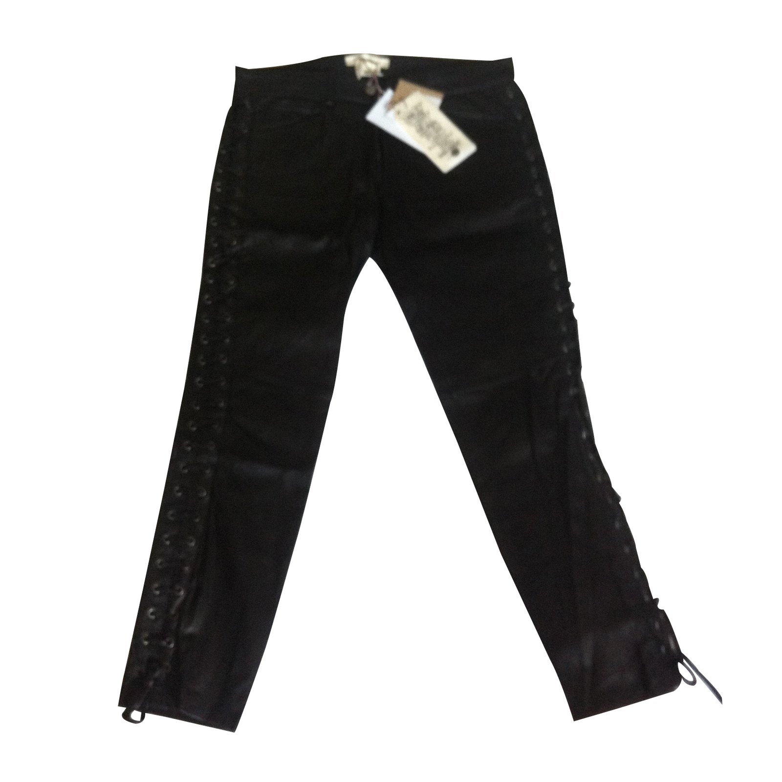 Isabel Marant Pour H&M Pants, leggings Black Leather - Joli Closet