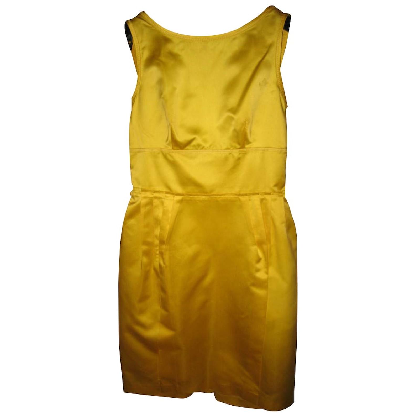 prada yellow dress