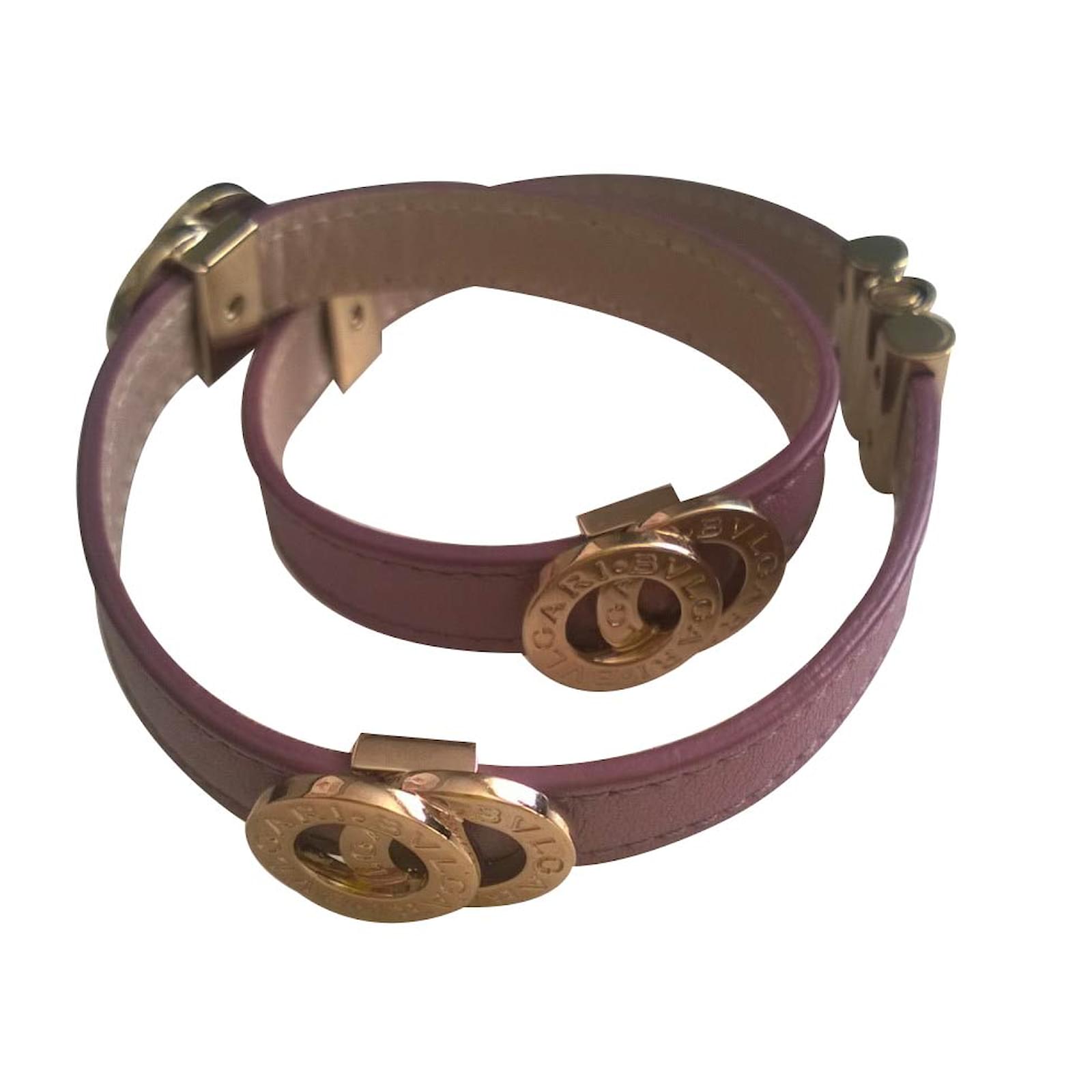 bracelet bulgari cuir