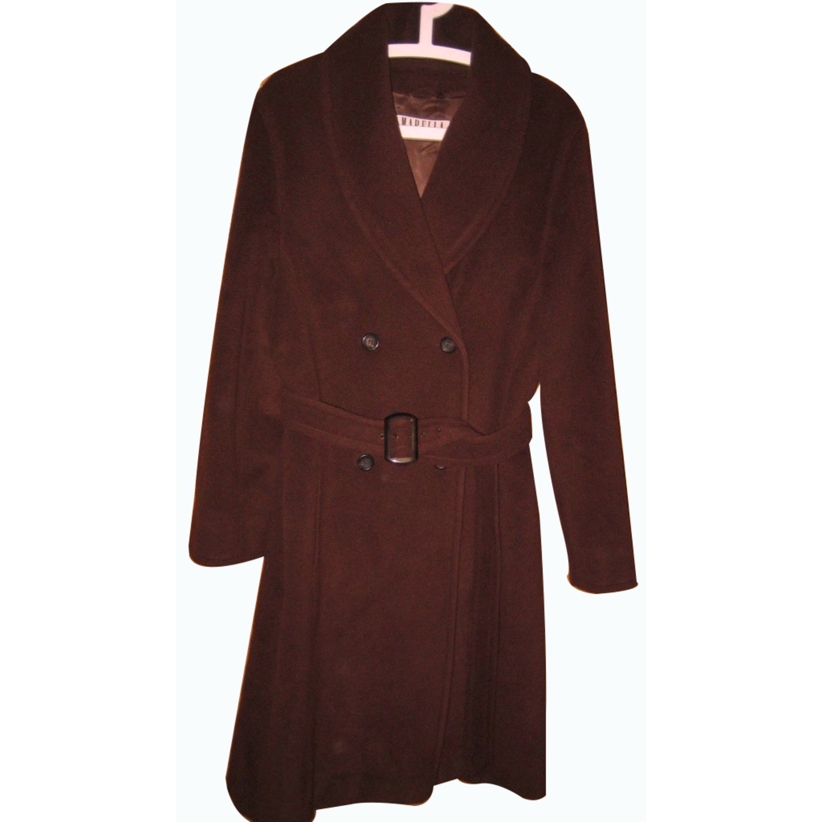 Marella Coats, Outerwear Coats, Outerwear Wool Brown ref.15961 - Joli ...