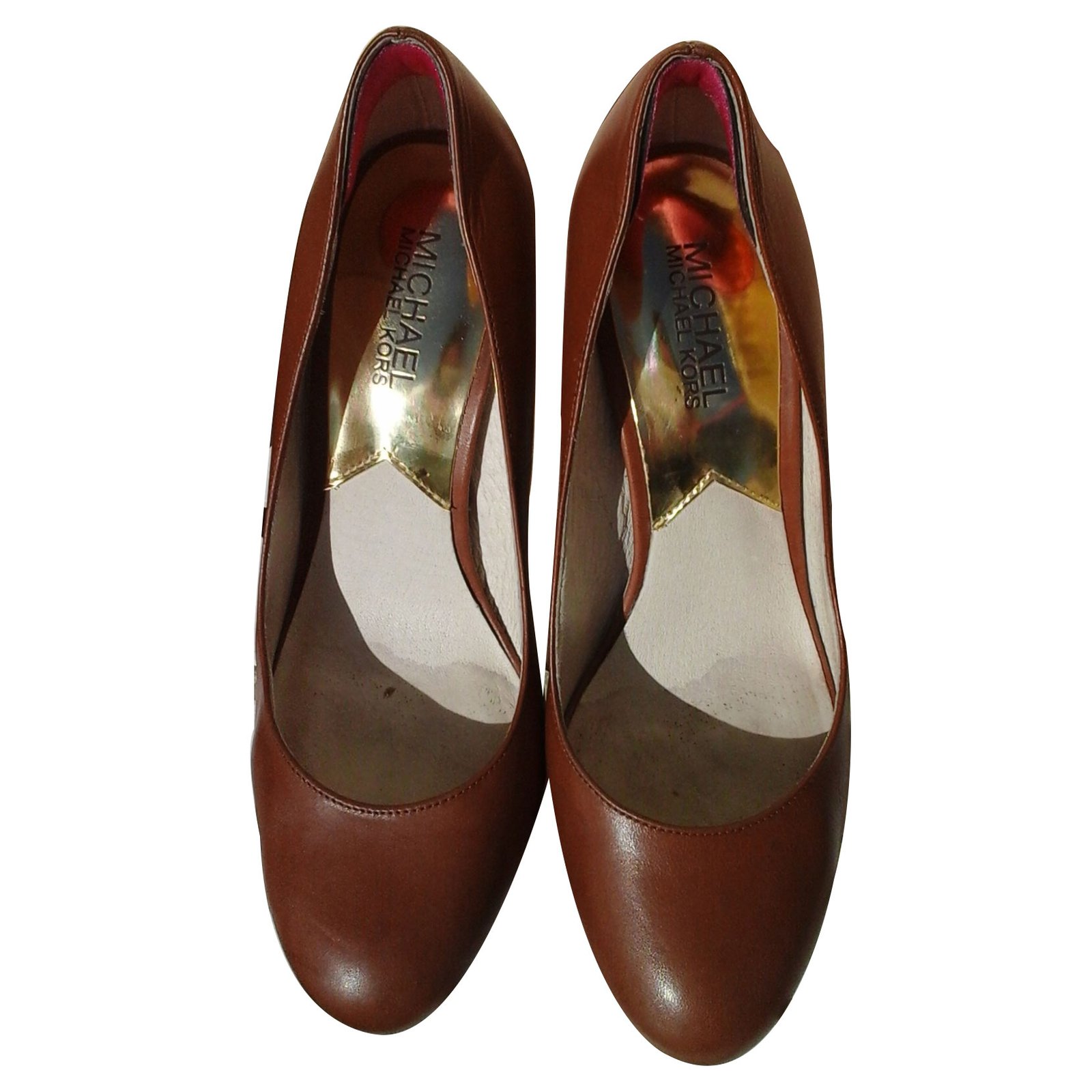 michael kors brown heels