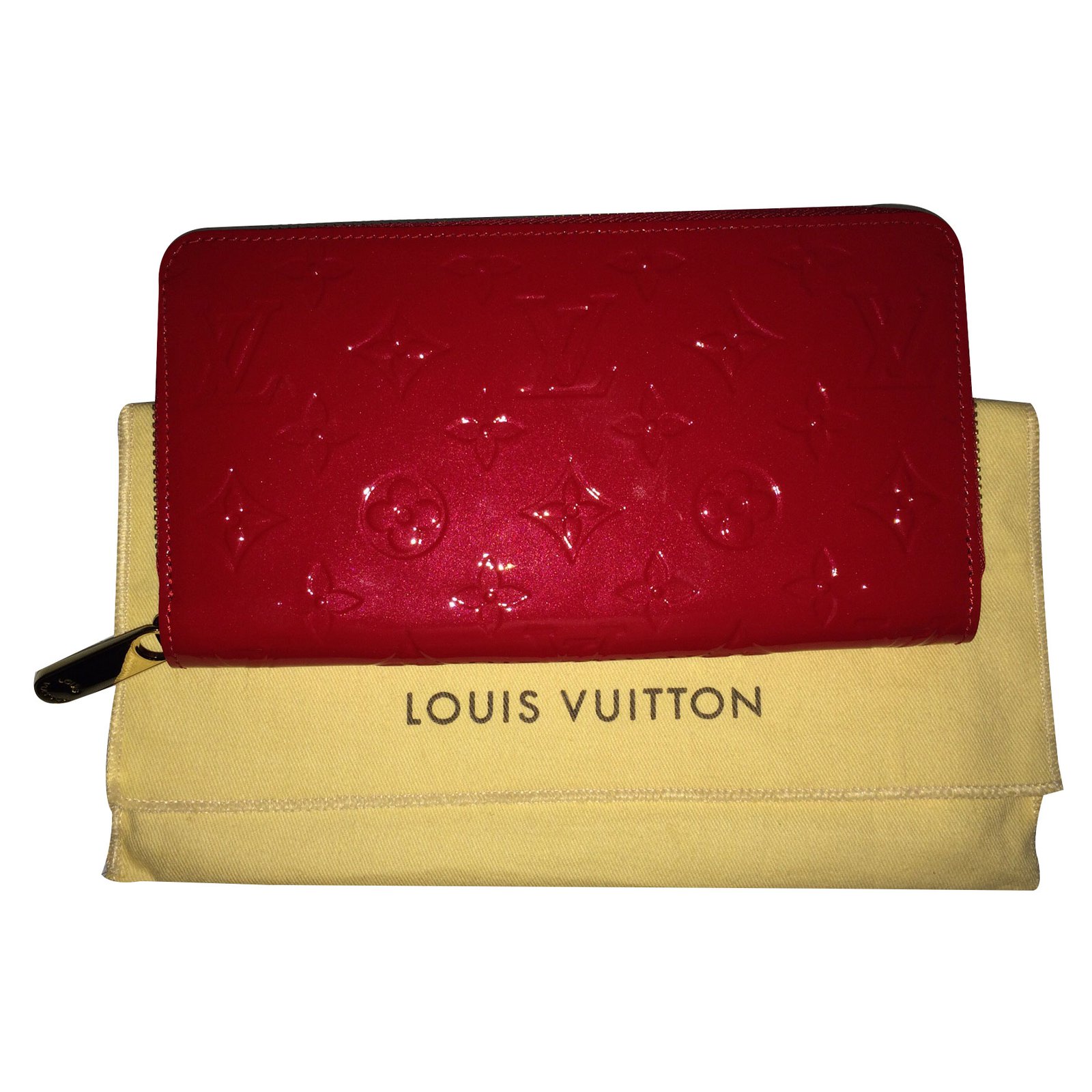 Zippy Louis Vuitton Wallets Red Patent leather ref.16412 - Joli Closet