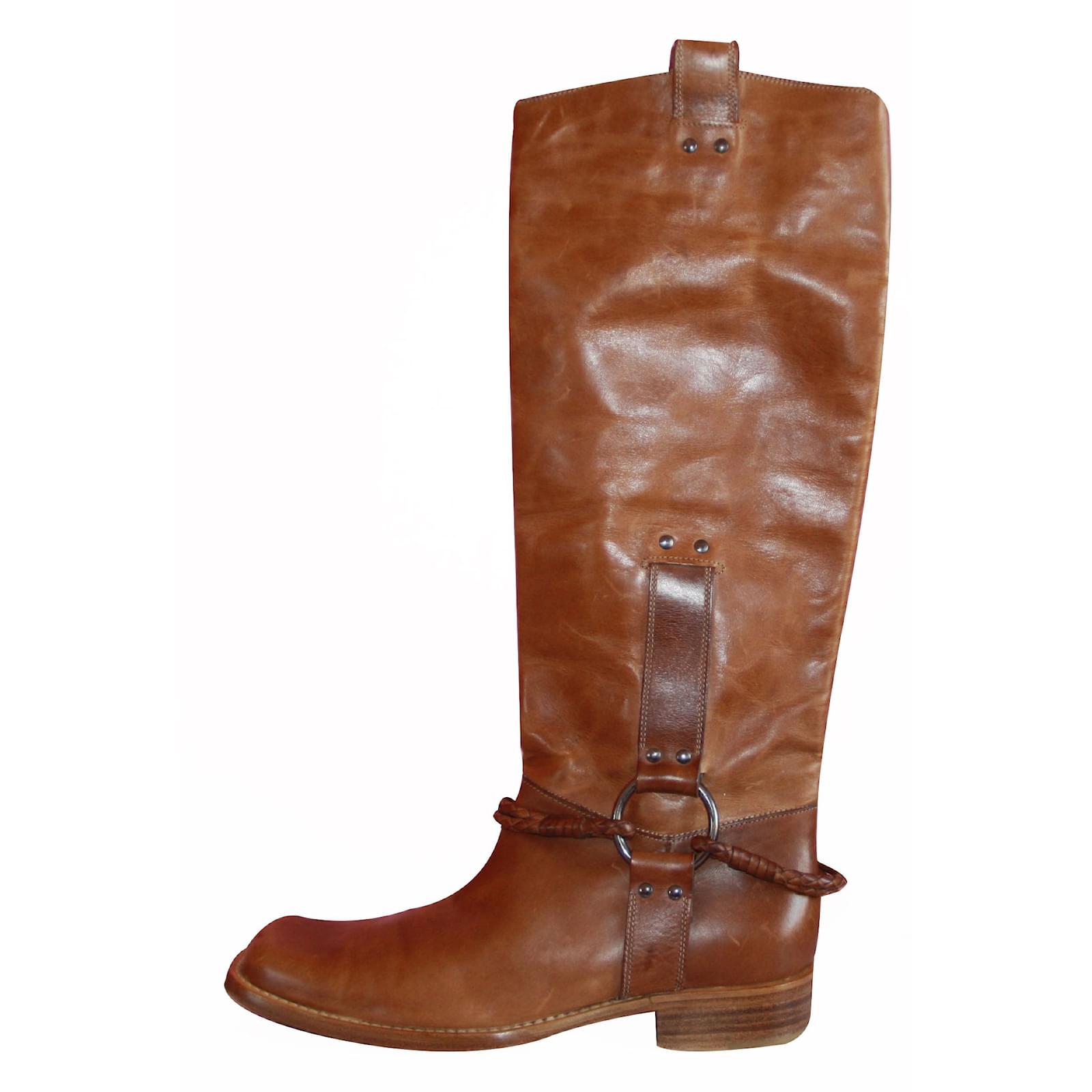 bottes hautes cognac