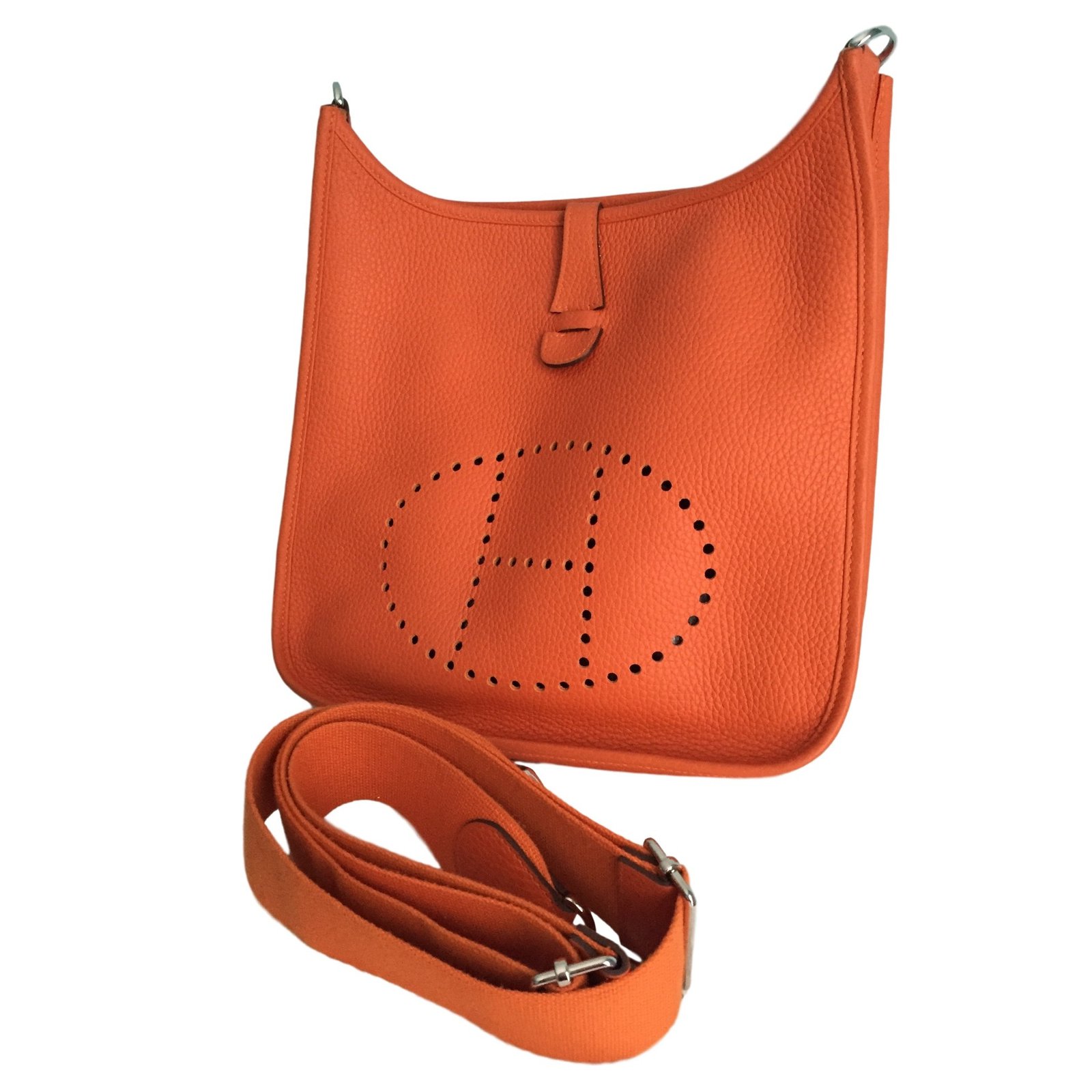 Hermès EVELYNE III Orange Leather ref.16946 - Joli Closet