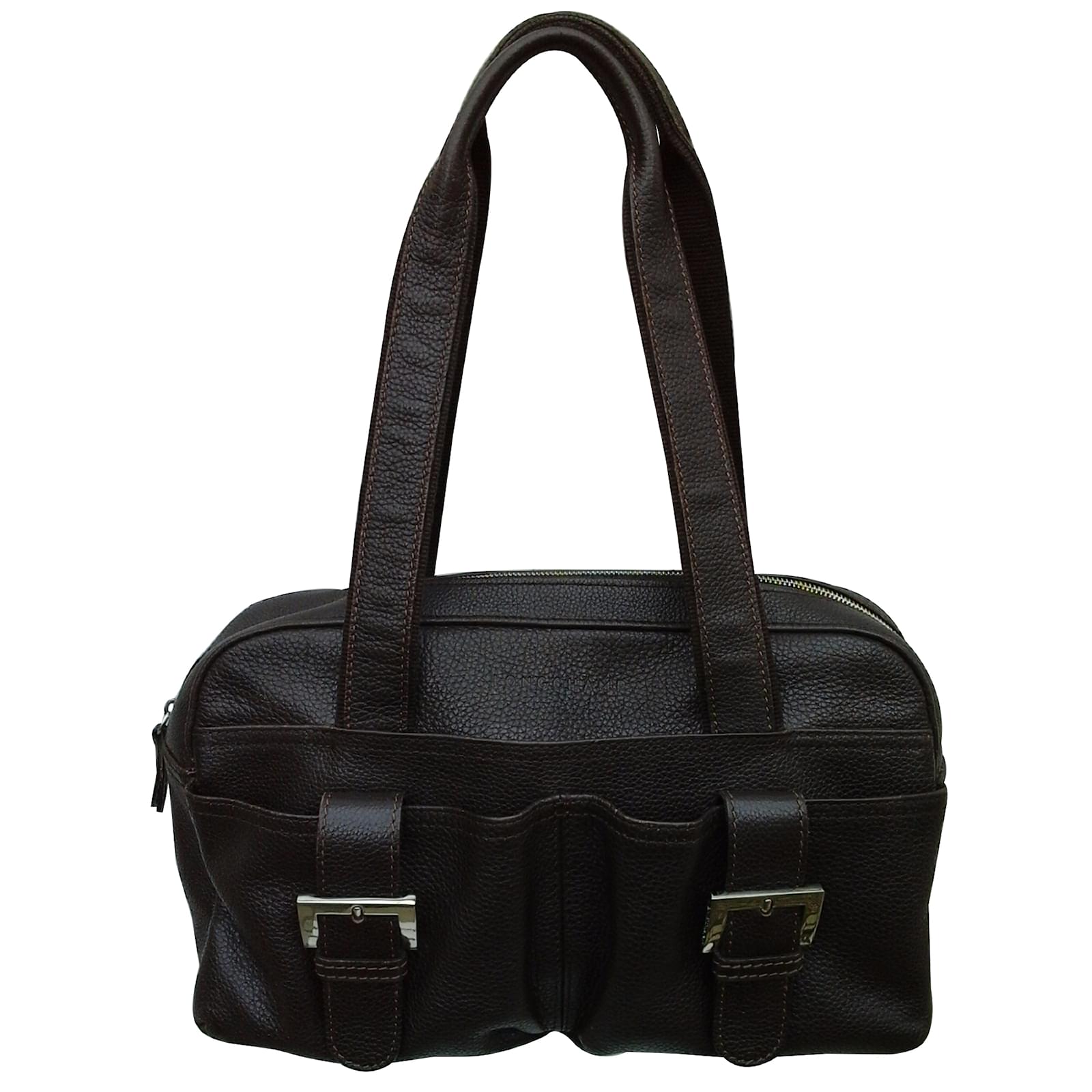 Longchamp cabas Cuir Marron ref.16973 - Joli Closet