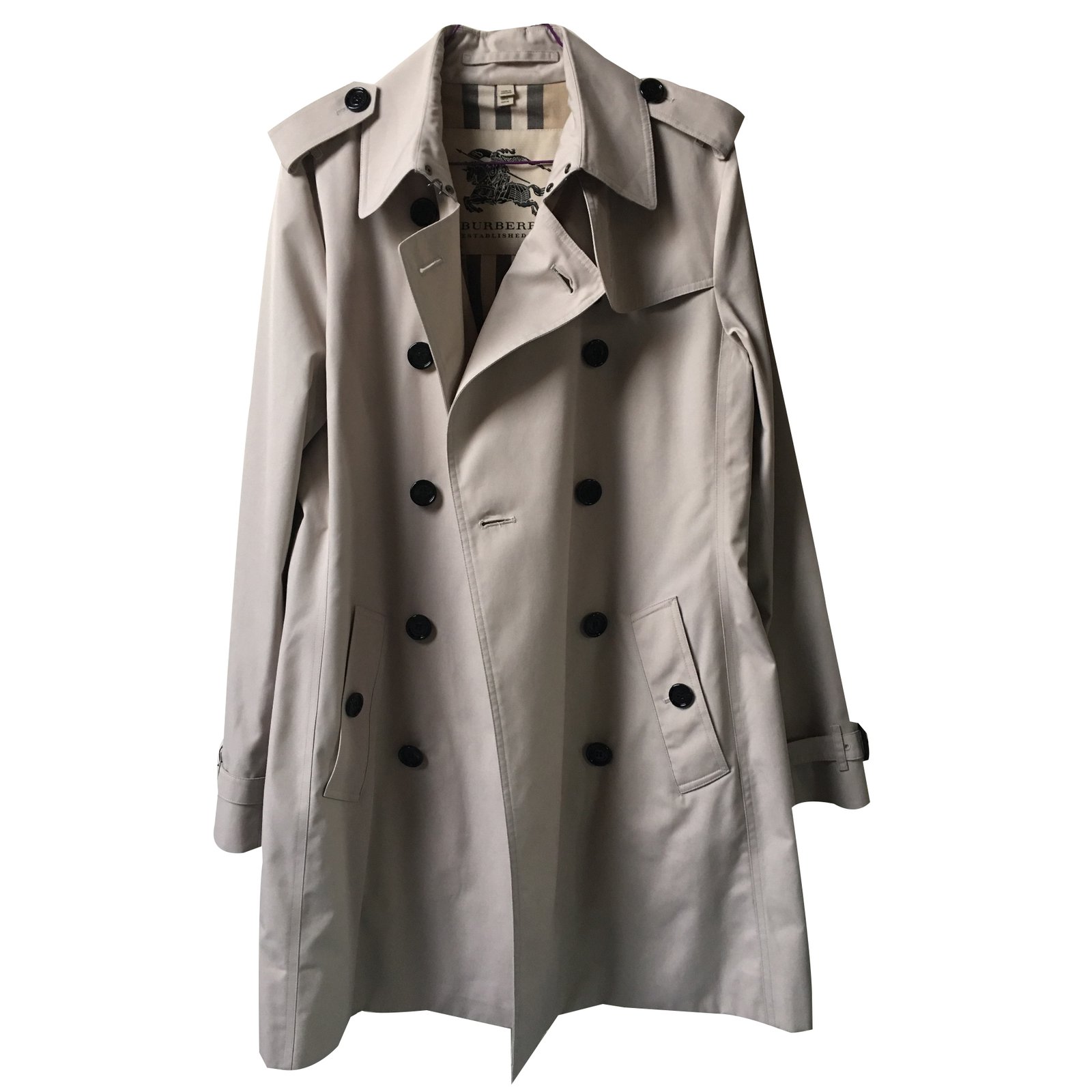 Burberry Prorsum Trench coats Beige Polyester ref.17215 - Joli Closet