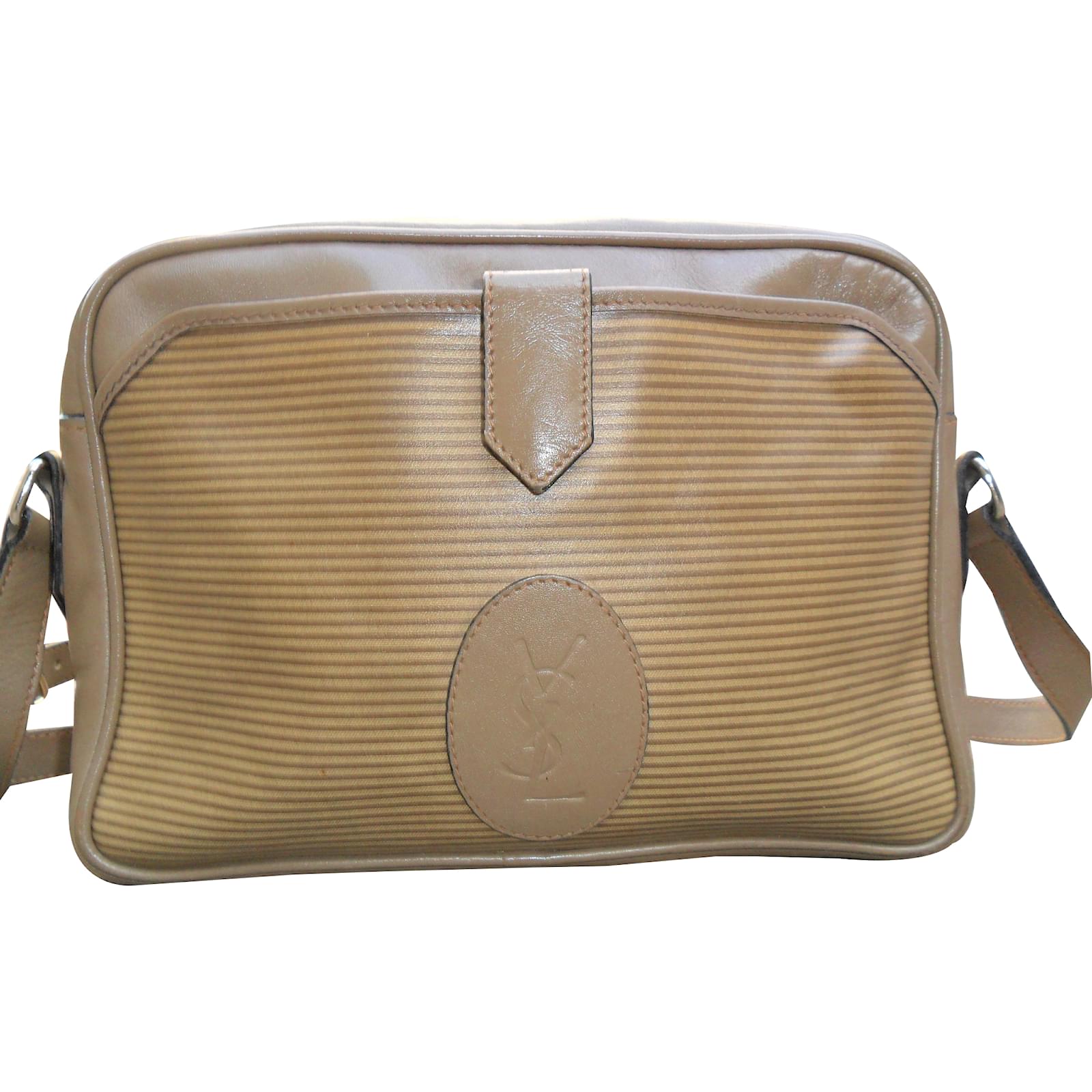 Yves Saint Laurent Handbags Leather Khaki Ref 17946 Joli Yves Saint Laurent Handbags Leather Khaki Ref 17946