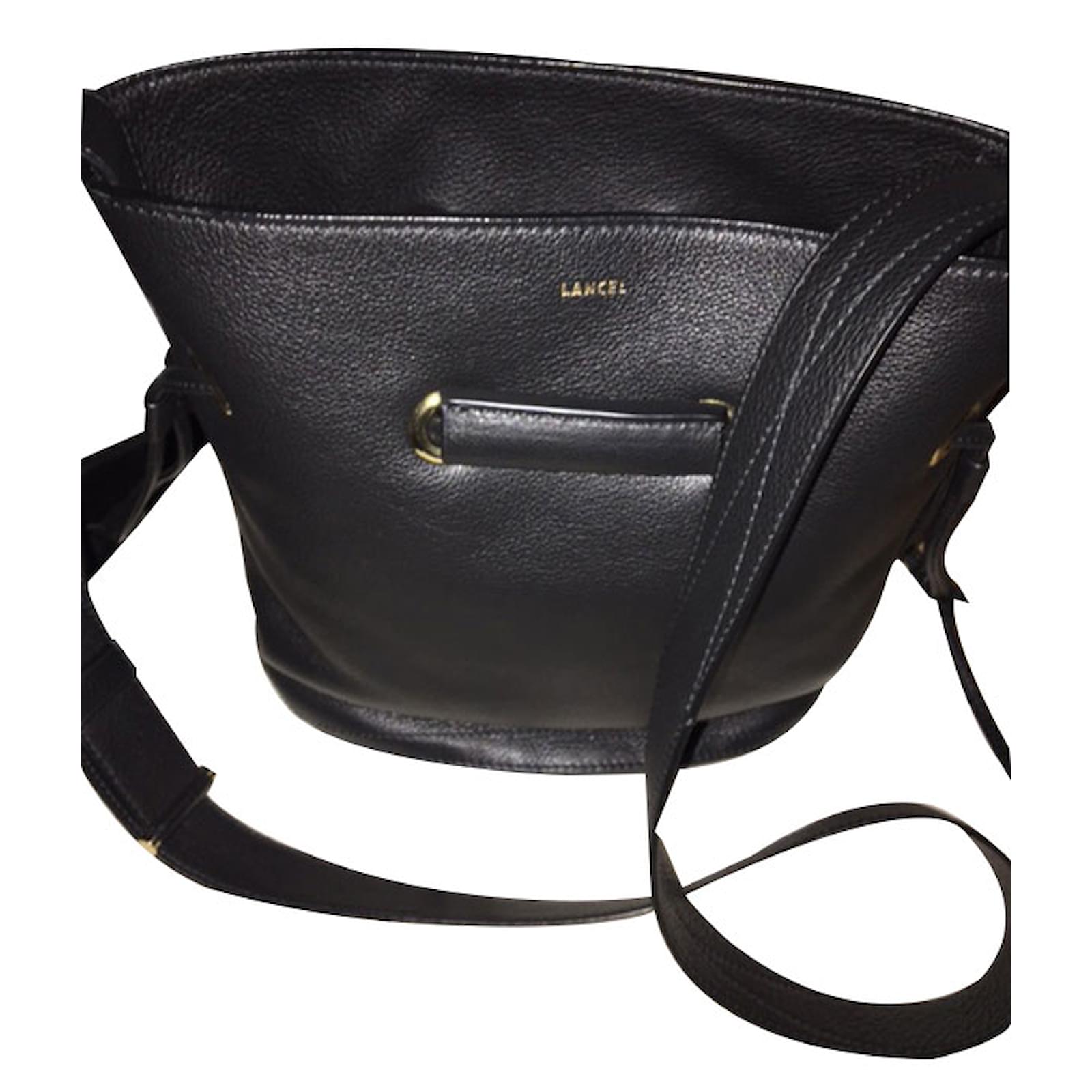 Lancel LE HUIT Cuir Noir ref.17996 - Joli Closet