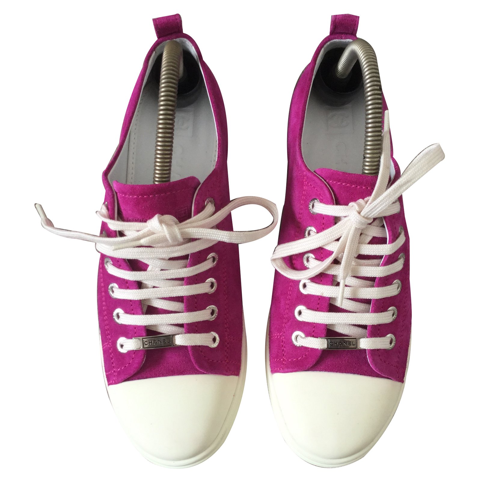 Chanel Sneakers Pink Suede ref.18190 - Joli Closet