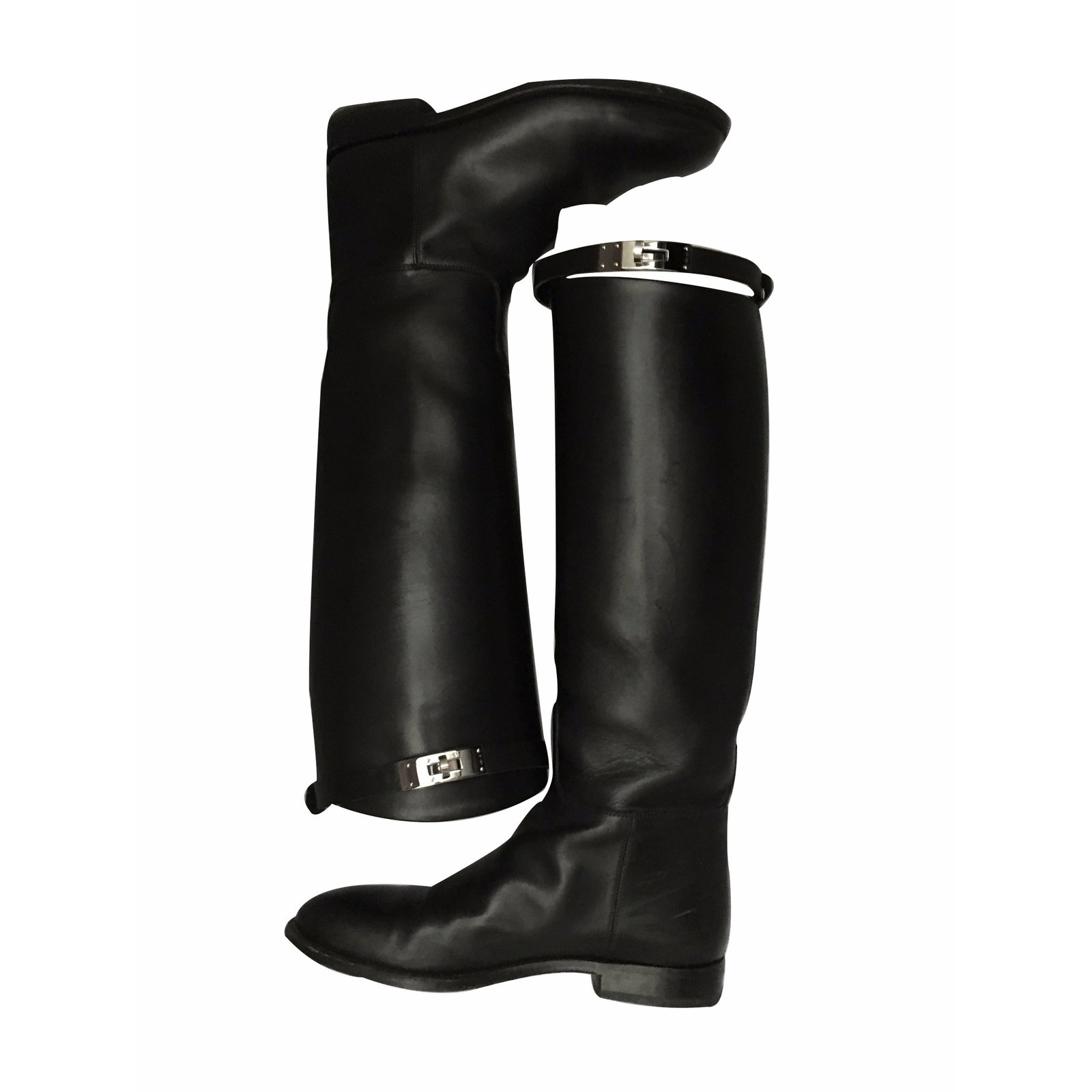 Hermès Boots Black Leather ref.18241 - Joli Closet