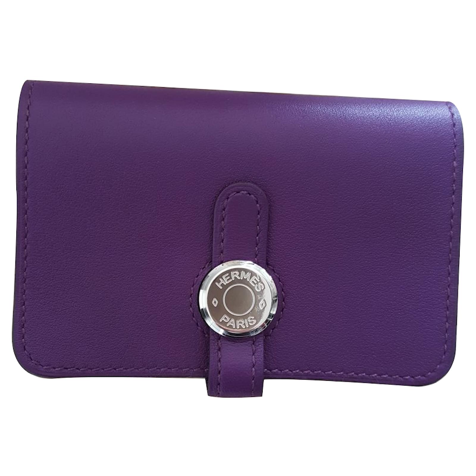 hermes purple wallet