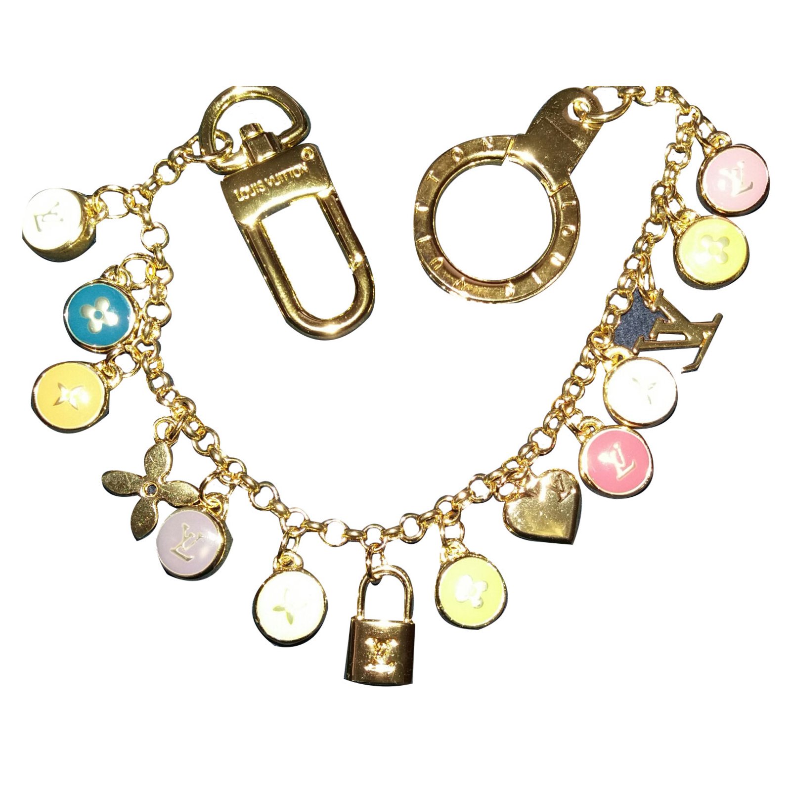 Louis Vuitton Bag charms Golden Metal ref.18384 - Joli Closet