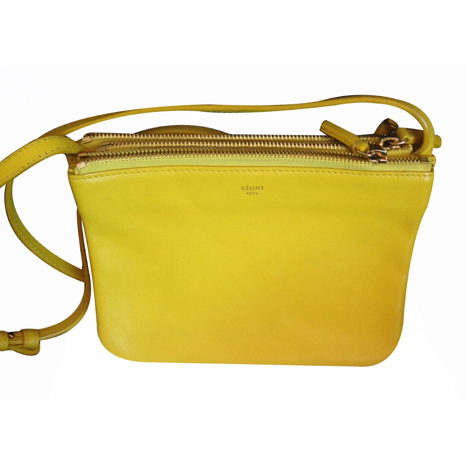 canary yellow clutch bag