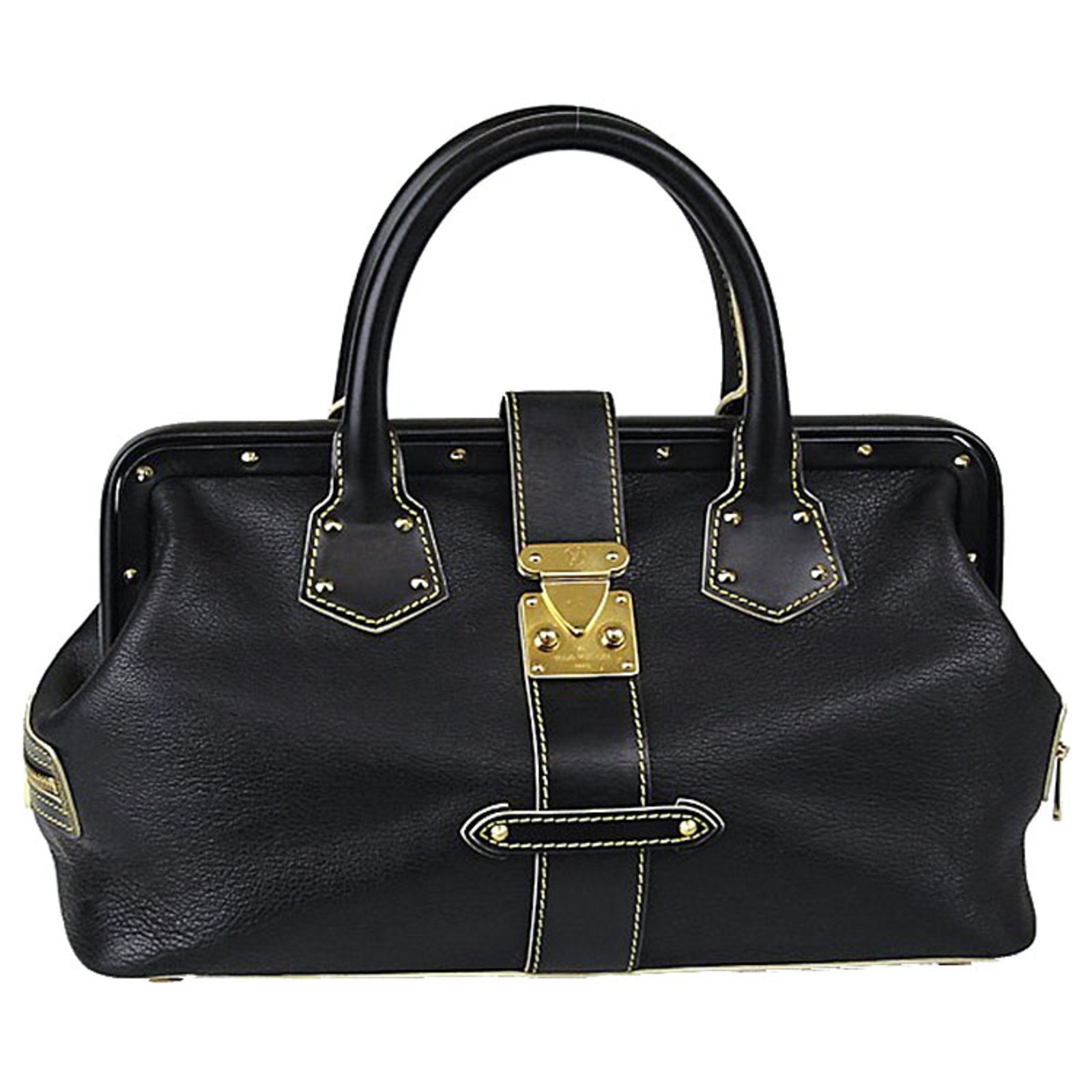 Louis Vuitton Louis Vuitton Black Suhali Leather L&#39;Ingenieux PM Noir Bag Handbags Leather Black ...