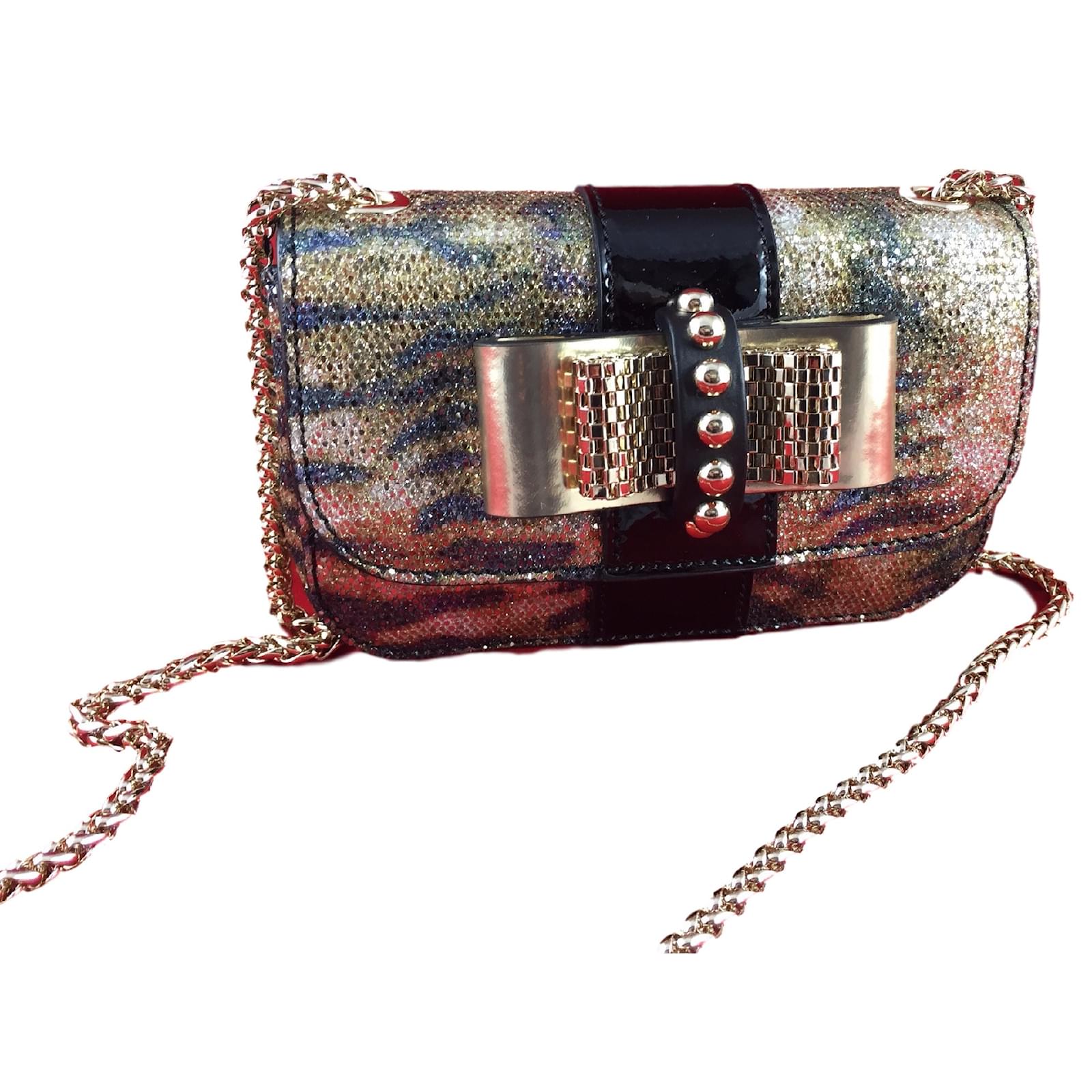 Louboutin Sweet Charity Lizard Handbags Leather Python Sweet Charity Lizard Handbags Leather