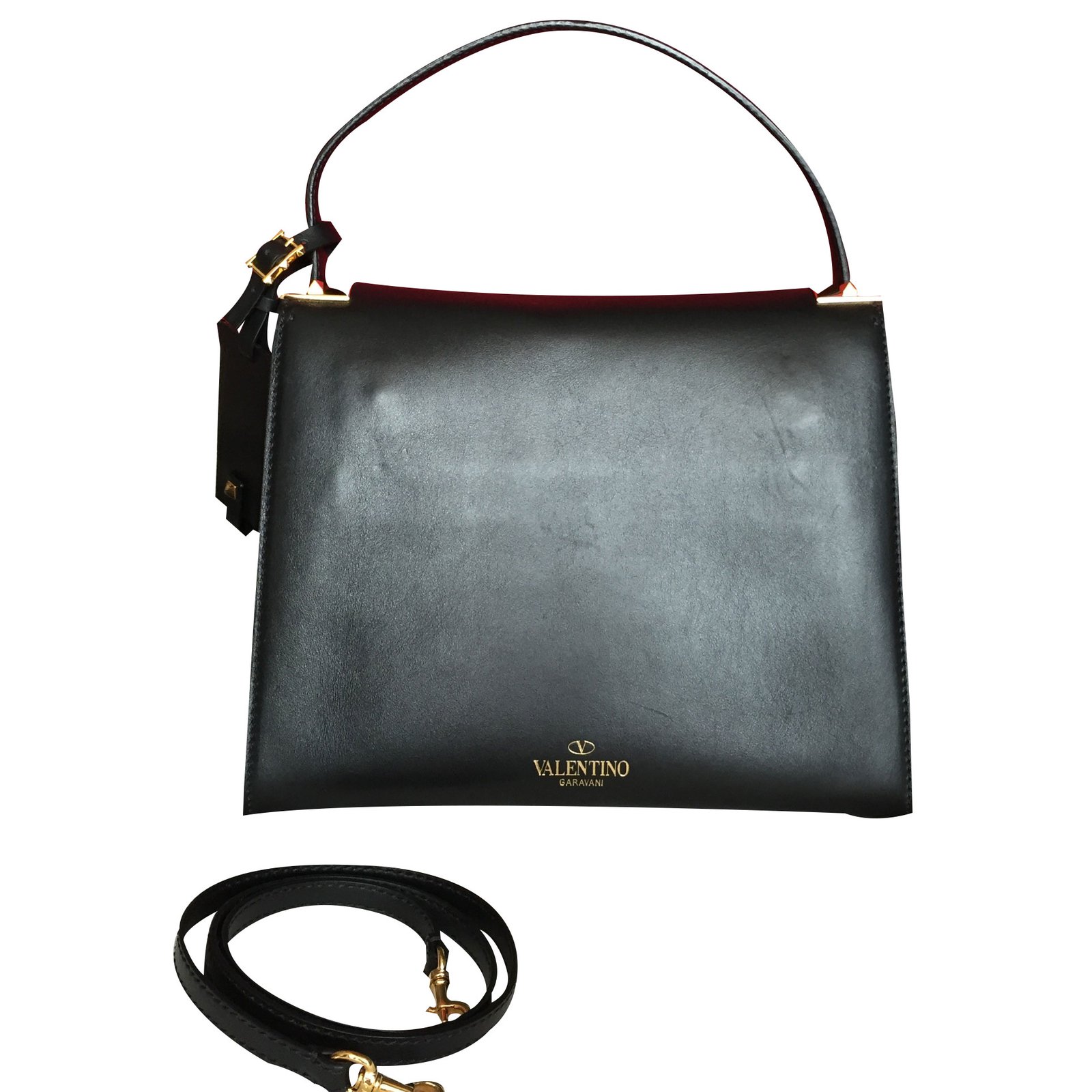 Valentino VRing Bag Black Leather ref.1005593 - Joli Closet
